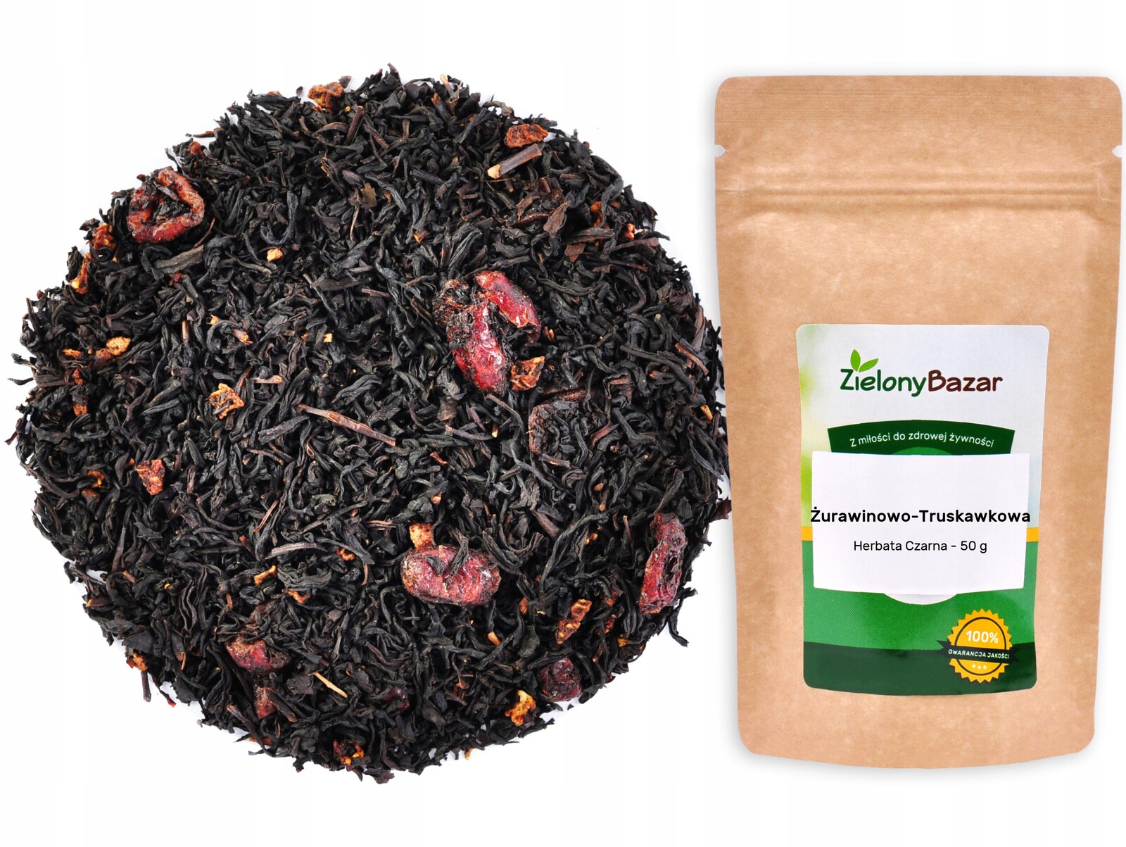 Zelený bazar čaj jahoda- brusinky ideální na podzim 50 g