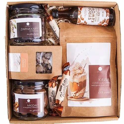 Dárkový Koš Dárek Dárek Kávový set sirup káva káva