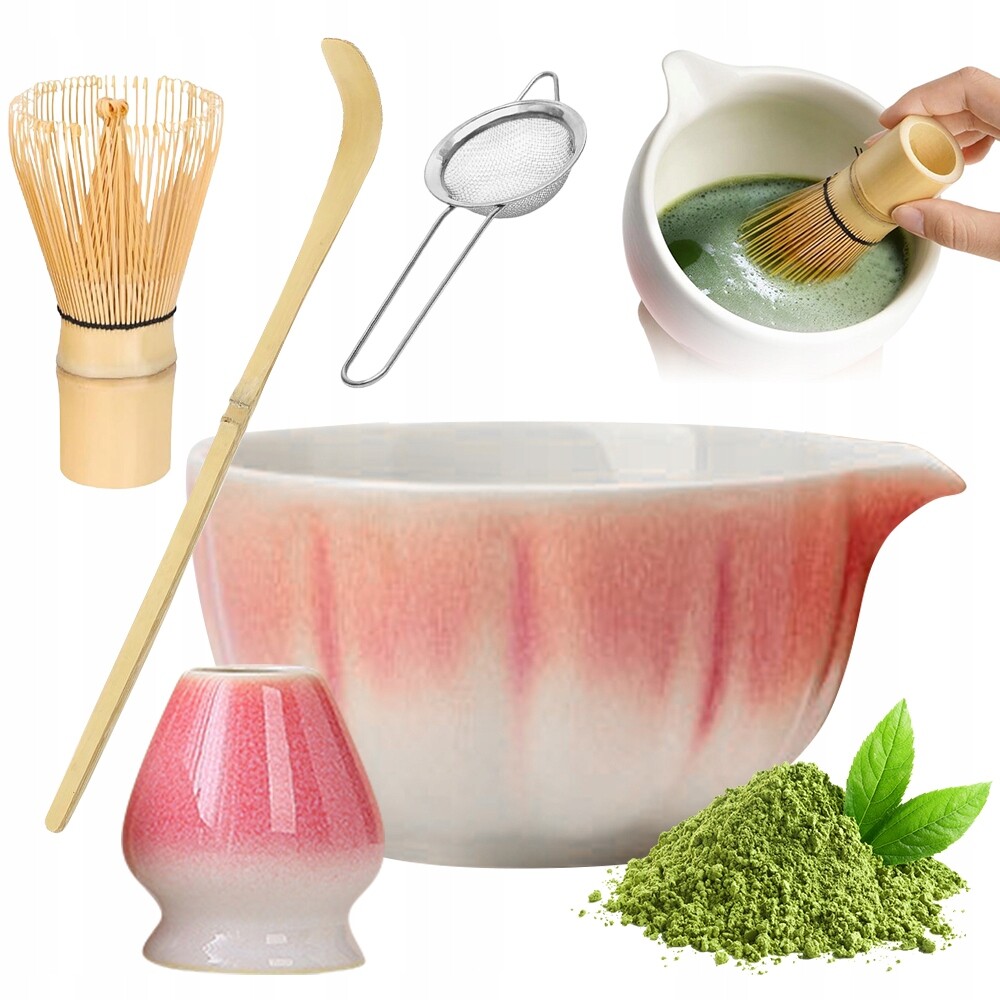 Sada Metliček Na Čaj Matcha Keramická 5 Ks Ideální Dárek