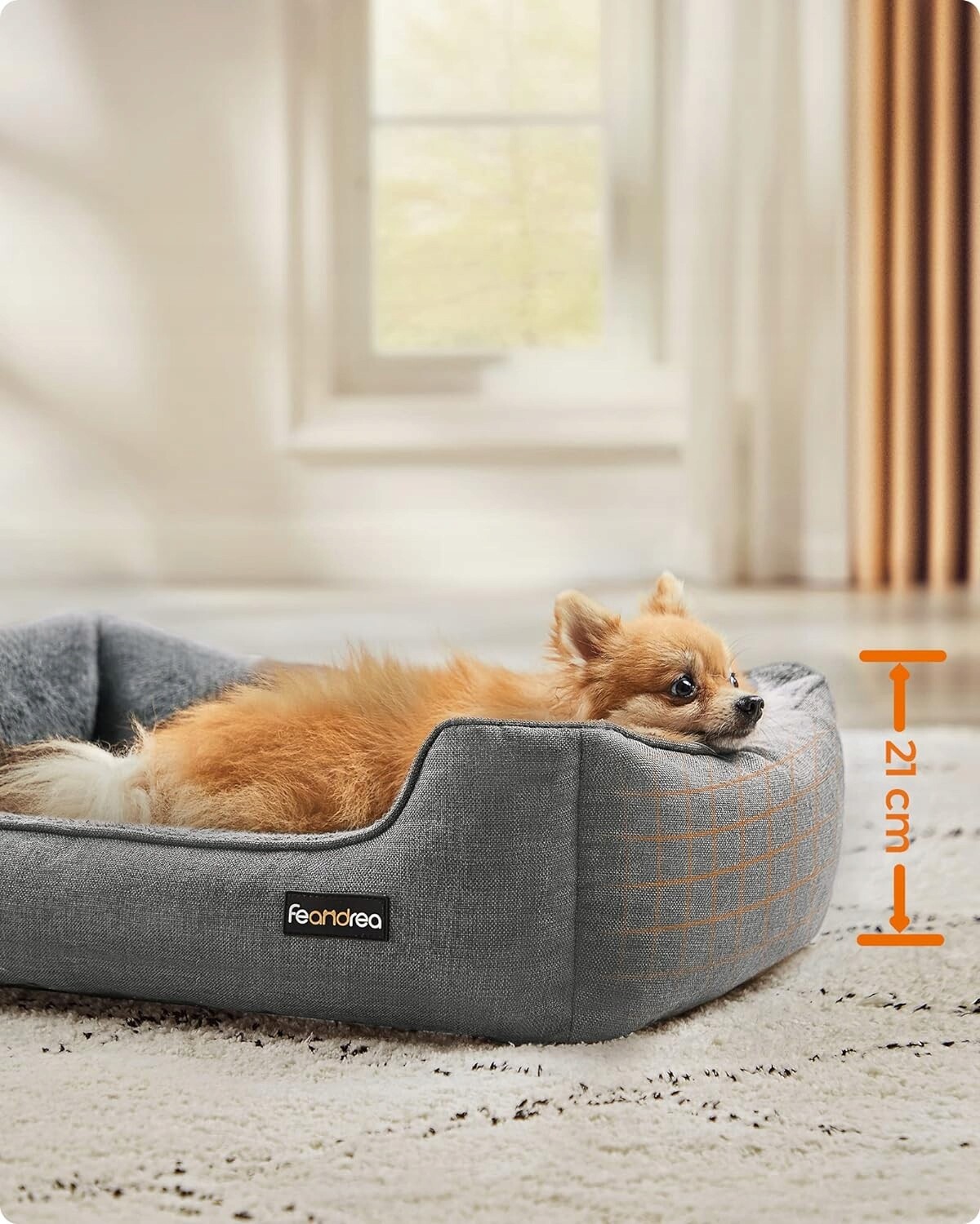 Pelíšek pro psa pohodlné, měkké, šedé, 70 cm x 55 cm