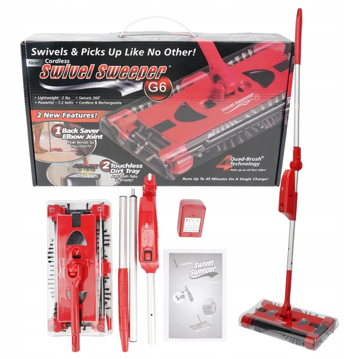 Bezdrátový Kartáč S Jemnými Štětinami 90° Pro Kamenné Podlahy