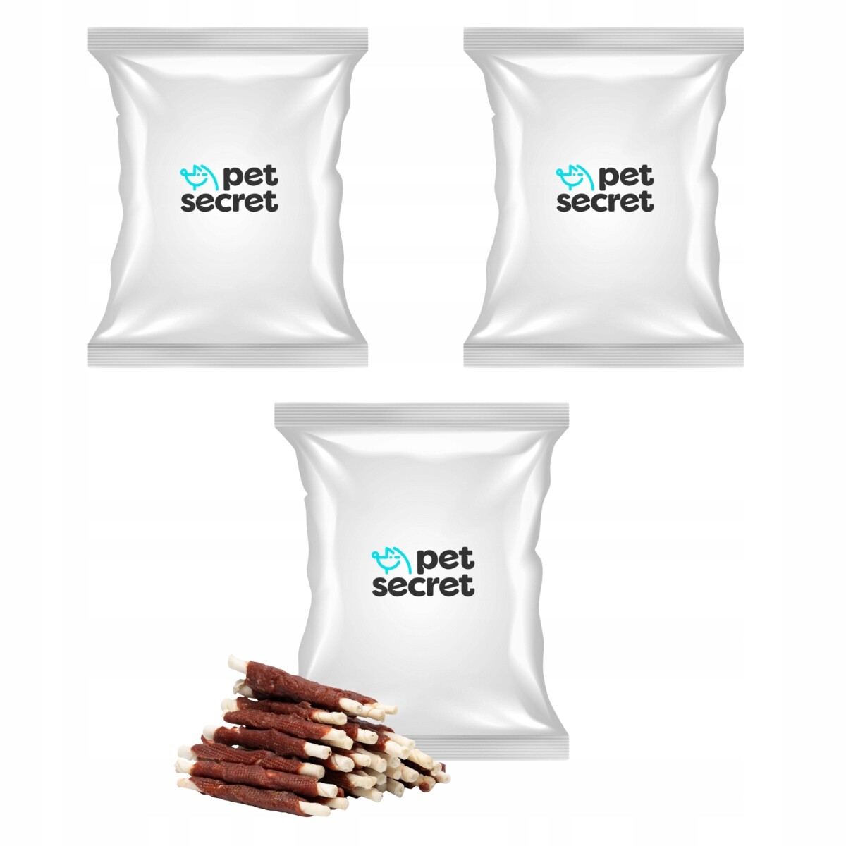 2+1 Hovězí tyčinky zalité kachnou 500 g, psí pamlsek Pet Secret