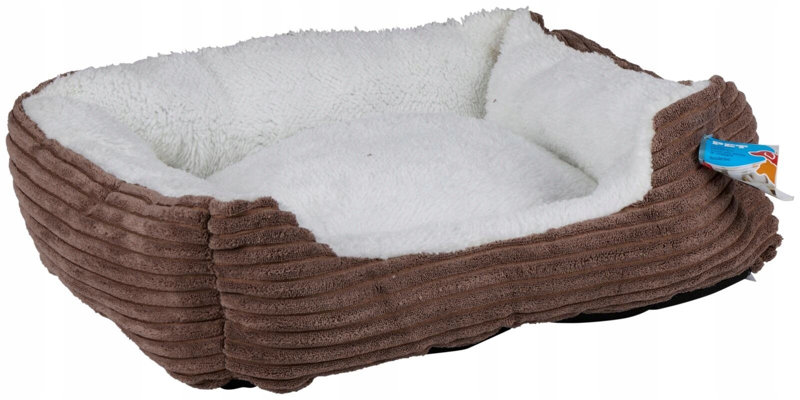Pelíšek pro malého psa a kočku 48x40x15 cm hnědé, měkké, pohodlné a odolné