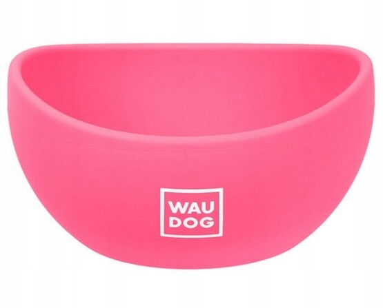 Miska Pro Psa Kočku Silikonová Skládací Turistická Waudog Růžová 250 ML