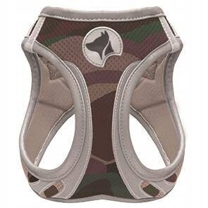 Postroj pro psa Croci prodyšný, nastavitelný Military maskáčový, reflexní, velikost M