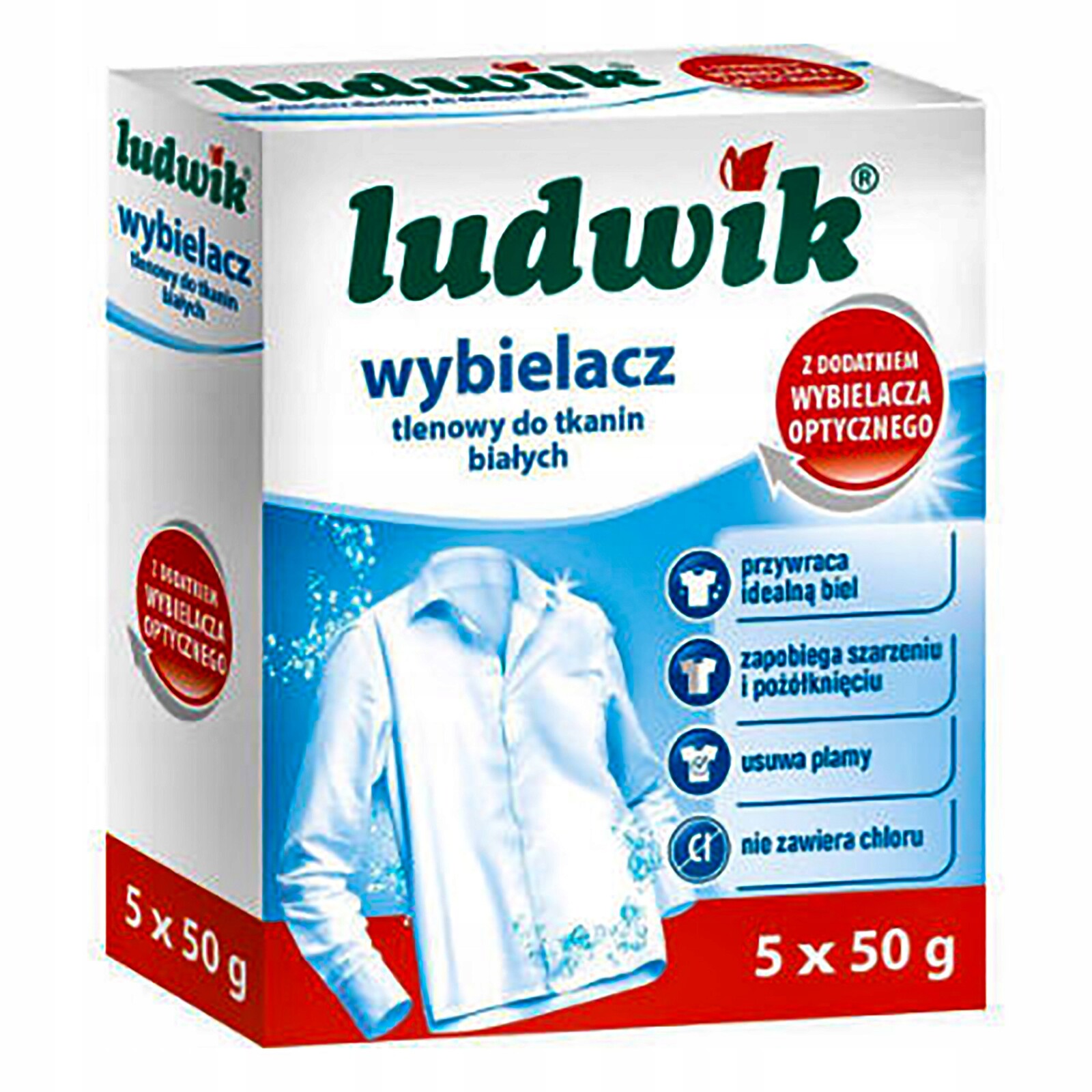Ludwik 5x50 g Kyslíkové bělidlo White