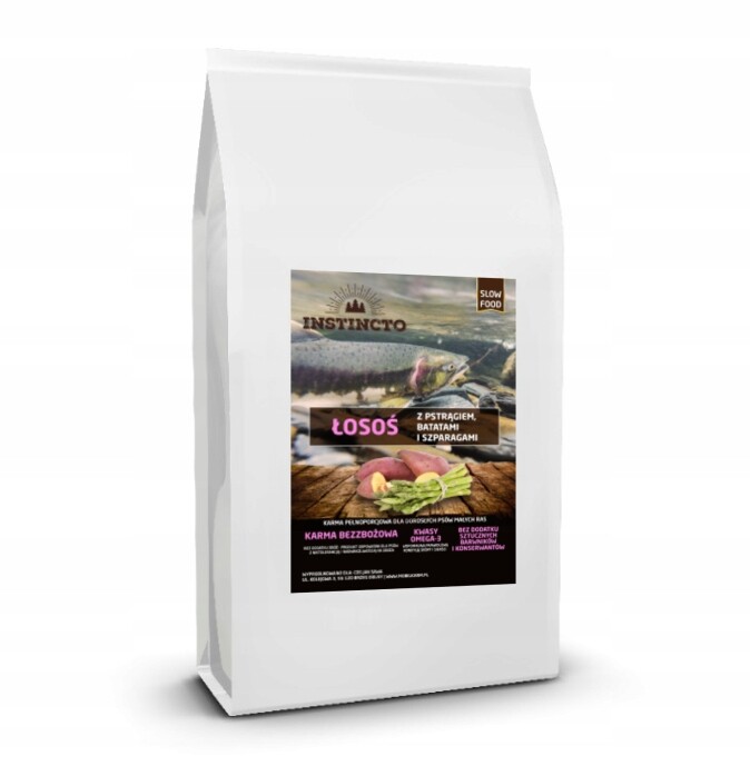 Krmivo pro malého psa Instincto Losos se pstruhem a batáty 6 kg