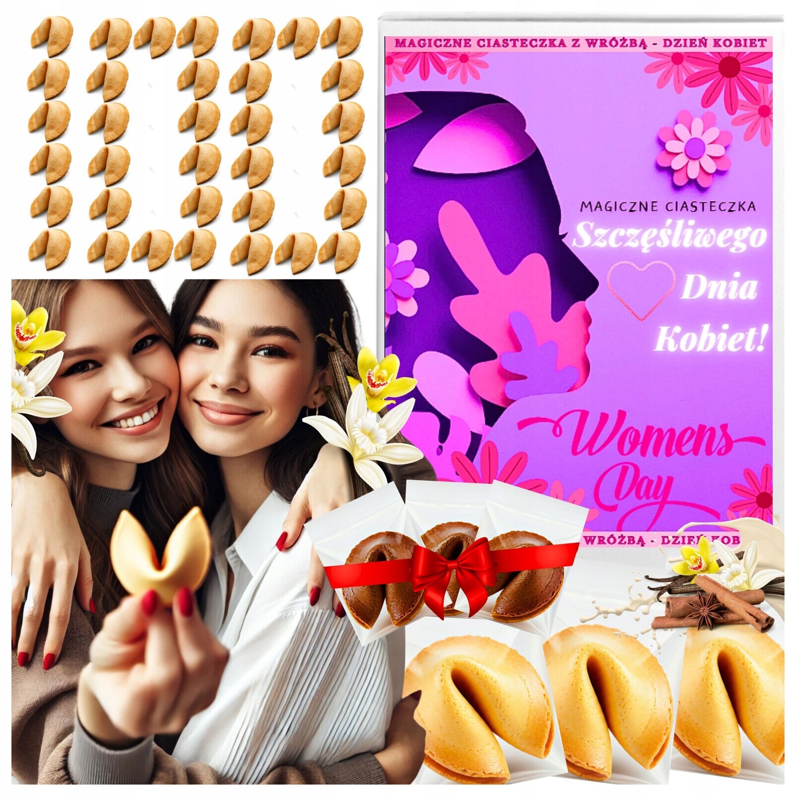 Sušenky s věštbou pro ni Den žen Dárek Dárek 100 ks Dárek