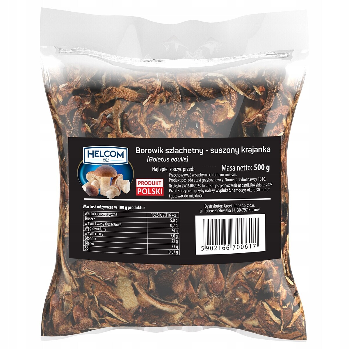 Borovic ušlechtilý sušený krajanka 500 g Helcom