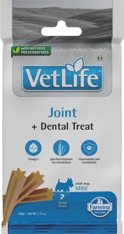 Farmina Vet Life Dental Treat Joint Mini pamlsek 60 g (7 ks)