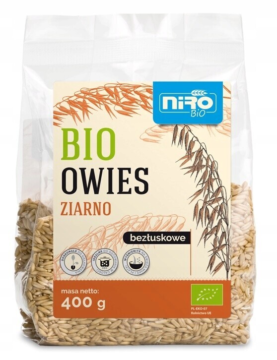4X Niro Oves bezlupkové zrno Bio 400 g