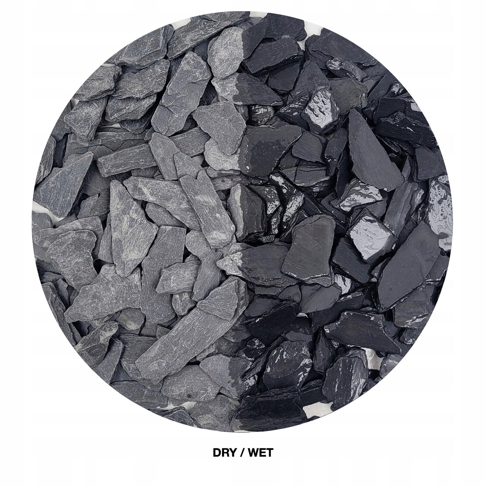 Dekorativní Štěrk Silver Shadow Do Akvária, Podklad Tmavý 20-40 MM, 2 Kg