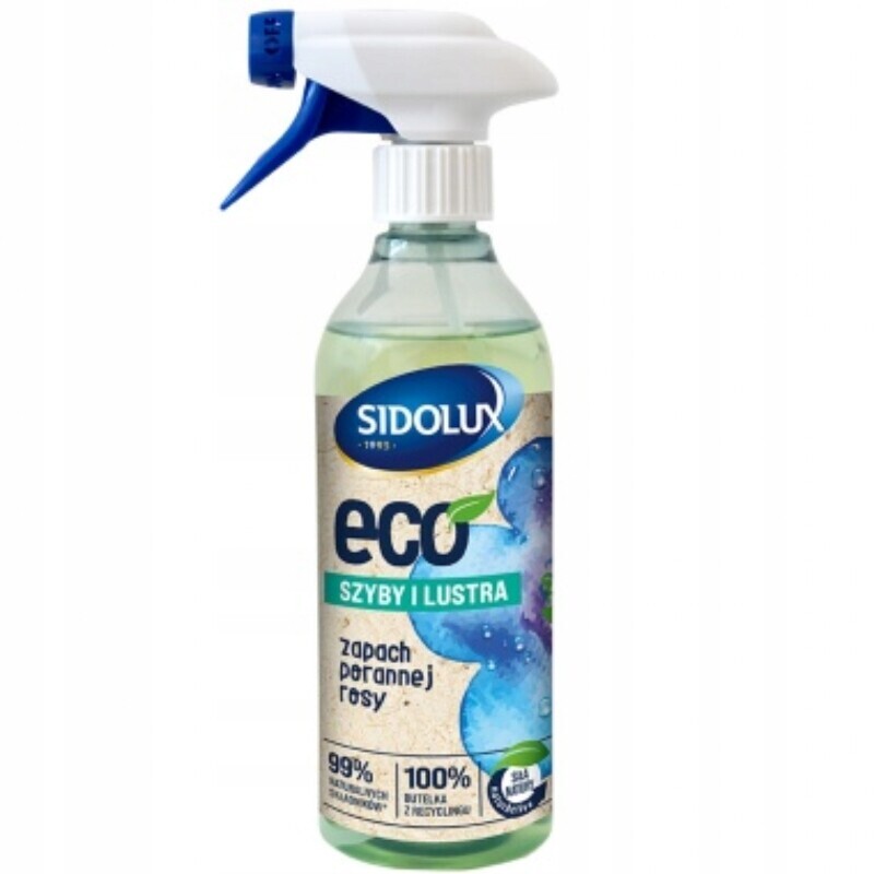 Sidolux Eco Tekutý čistič skel a zrcadel s vůní ranní růže 500 ml