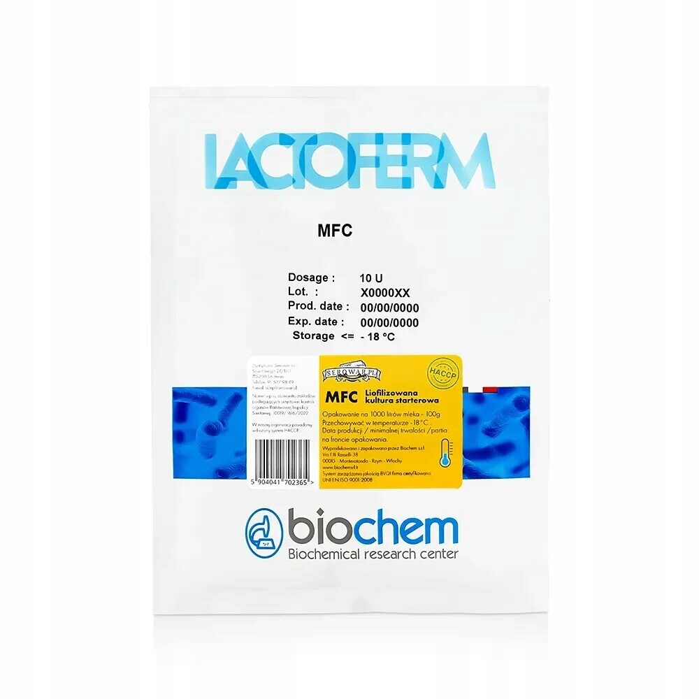 Mfc – startovací kultura (bakterie), balení na 1000 l mléka (100 g)