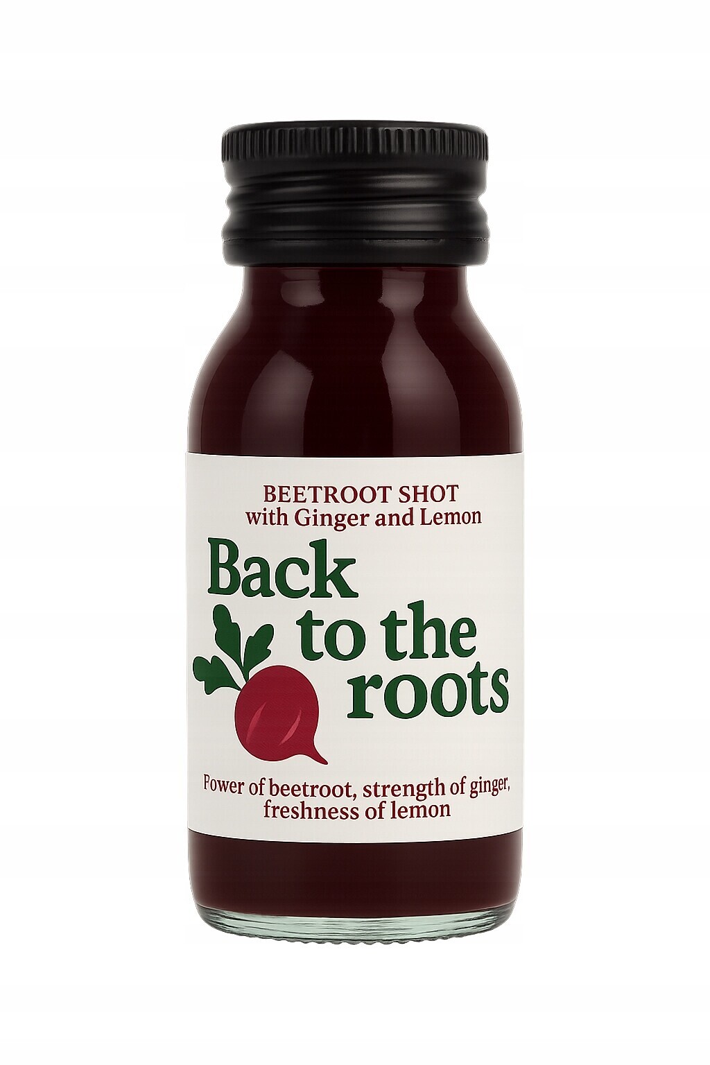 12x Shot červená řepa-zázvor-citron 60 ml přírodní shot Back2TheRoots