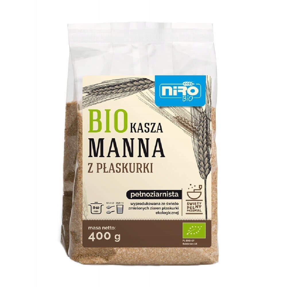 3X Niro Kaše mana z placky celozrnná Bio 400 g