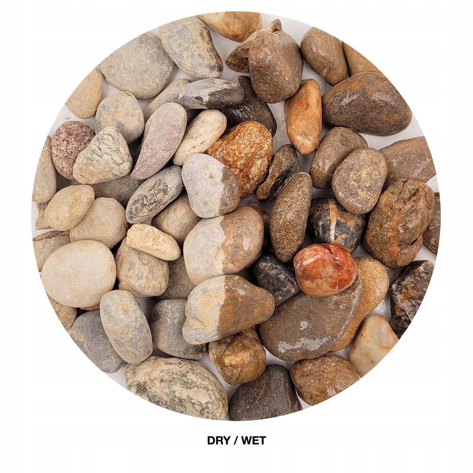 Říční Štěrk Stream Gravel Pro Akvárium Dekorativní Podklad 20-40 MM 2 Kg