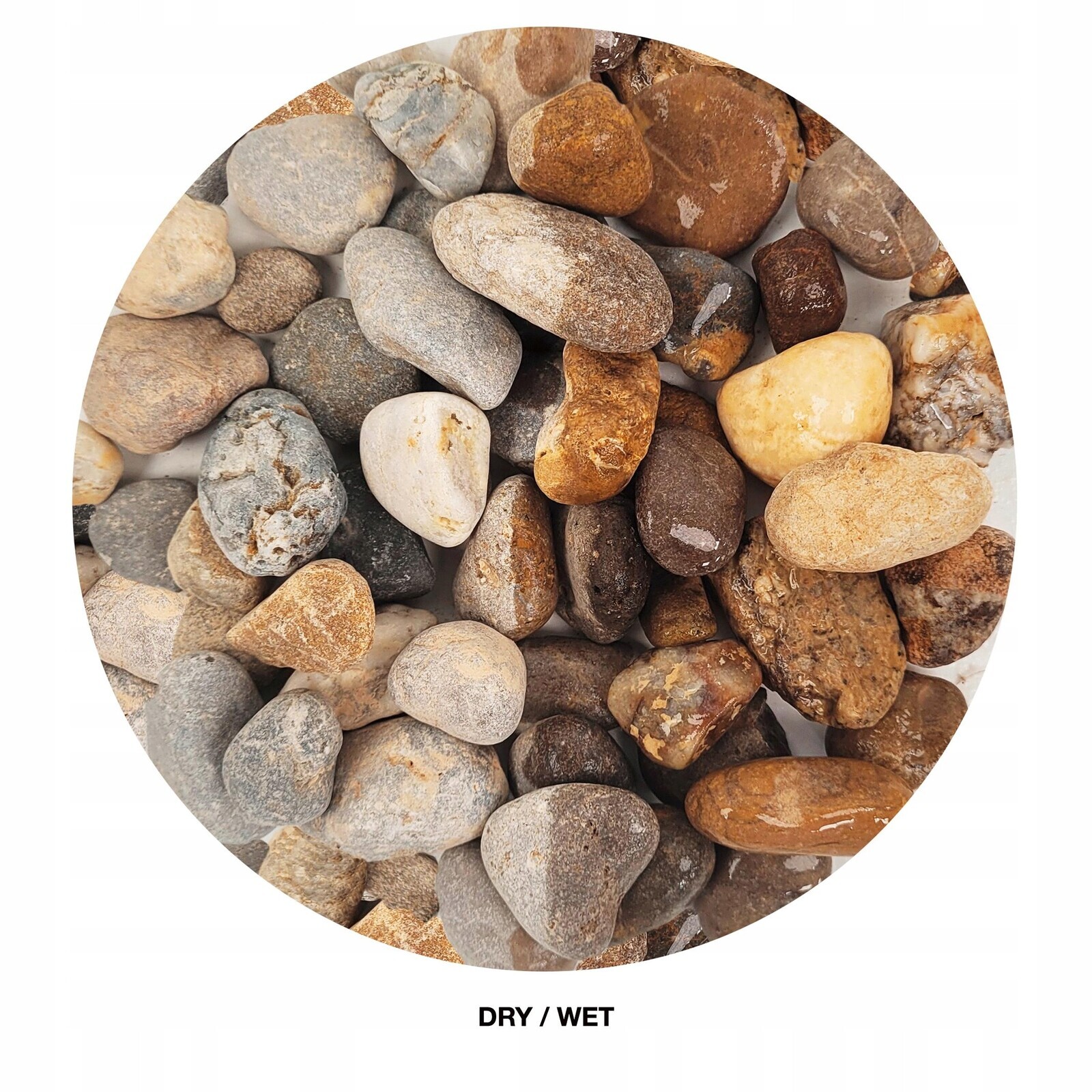 Říční Štěrk Stream Gravel Pro Akvárium Dekorativní Substrát 8-40 MM 2 Kg