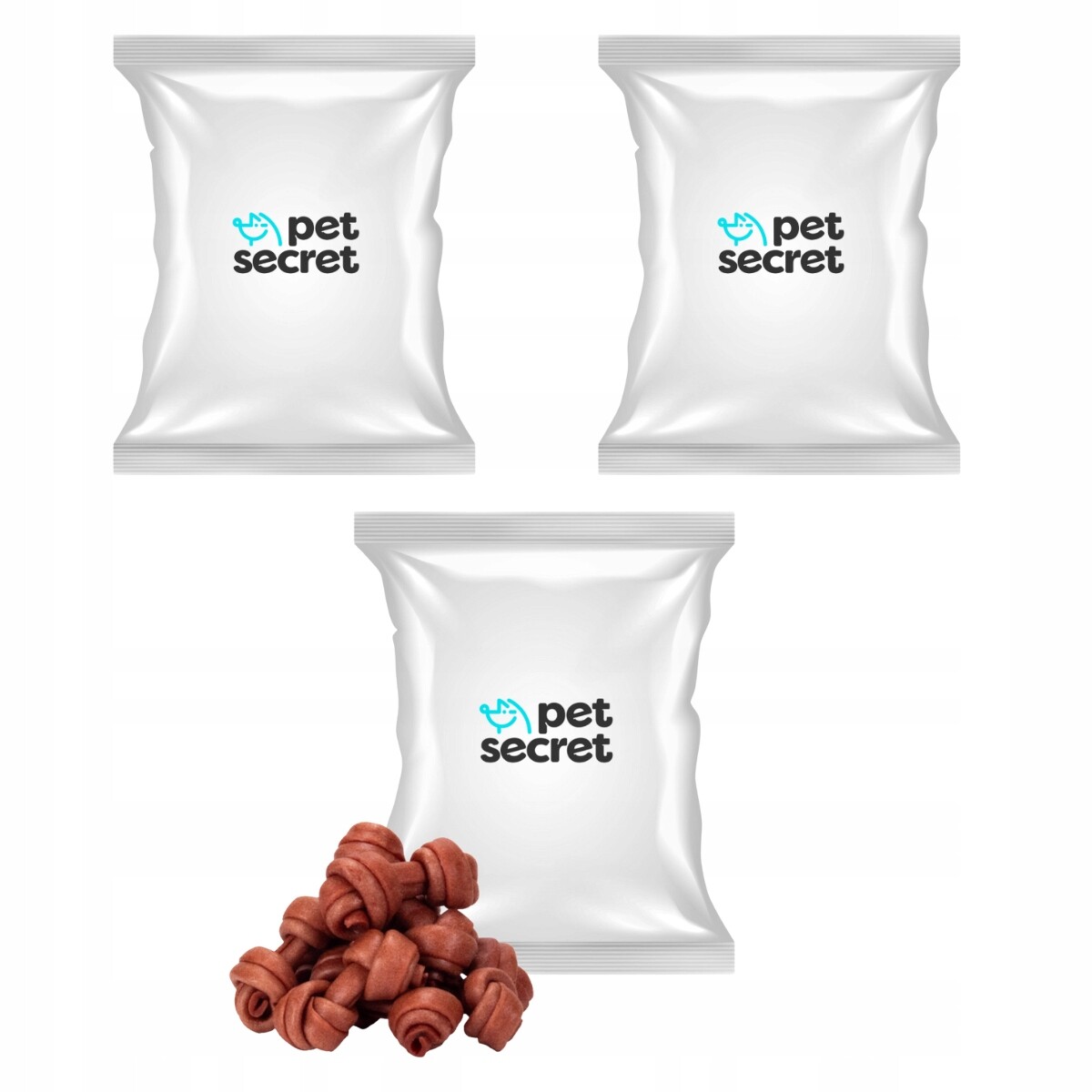 2+1 Měkké uzlíky s hovězím masem 500g, psí pamlsek Pet Secret