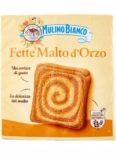 3x Mulino Bianco Suchárky Fette Malto d'Orzo 315 g
