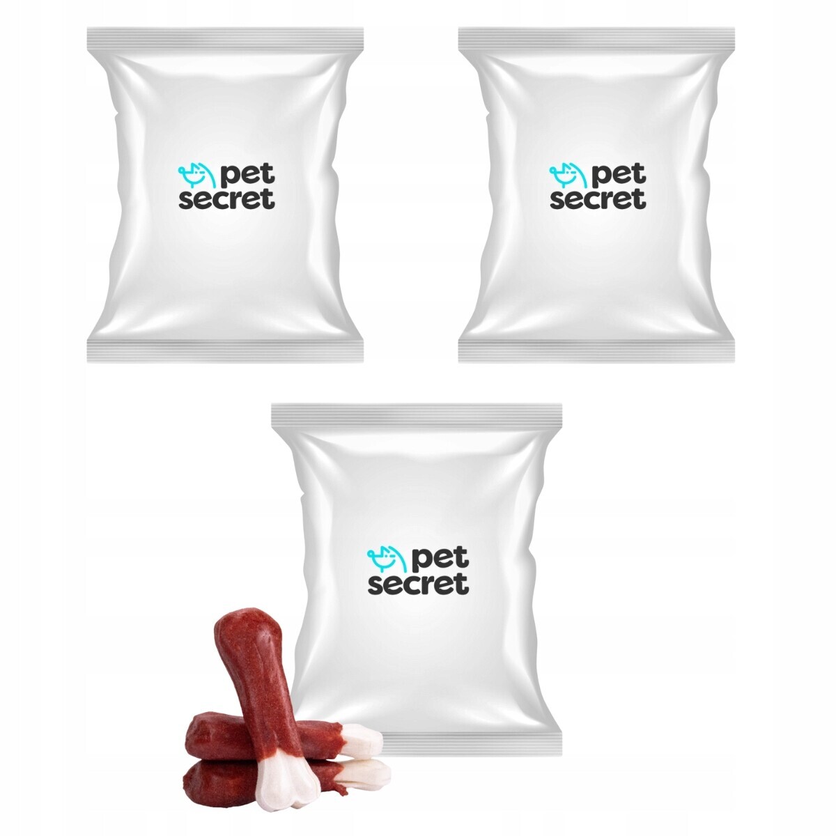 2+1 Bílá lisovaná kost s kachnou 500 g, psí pamlsek Pet Secret