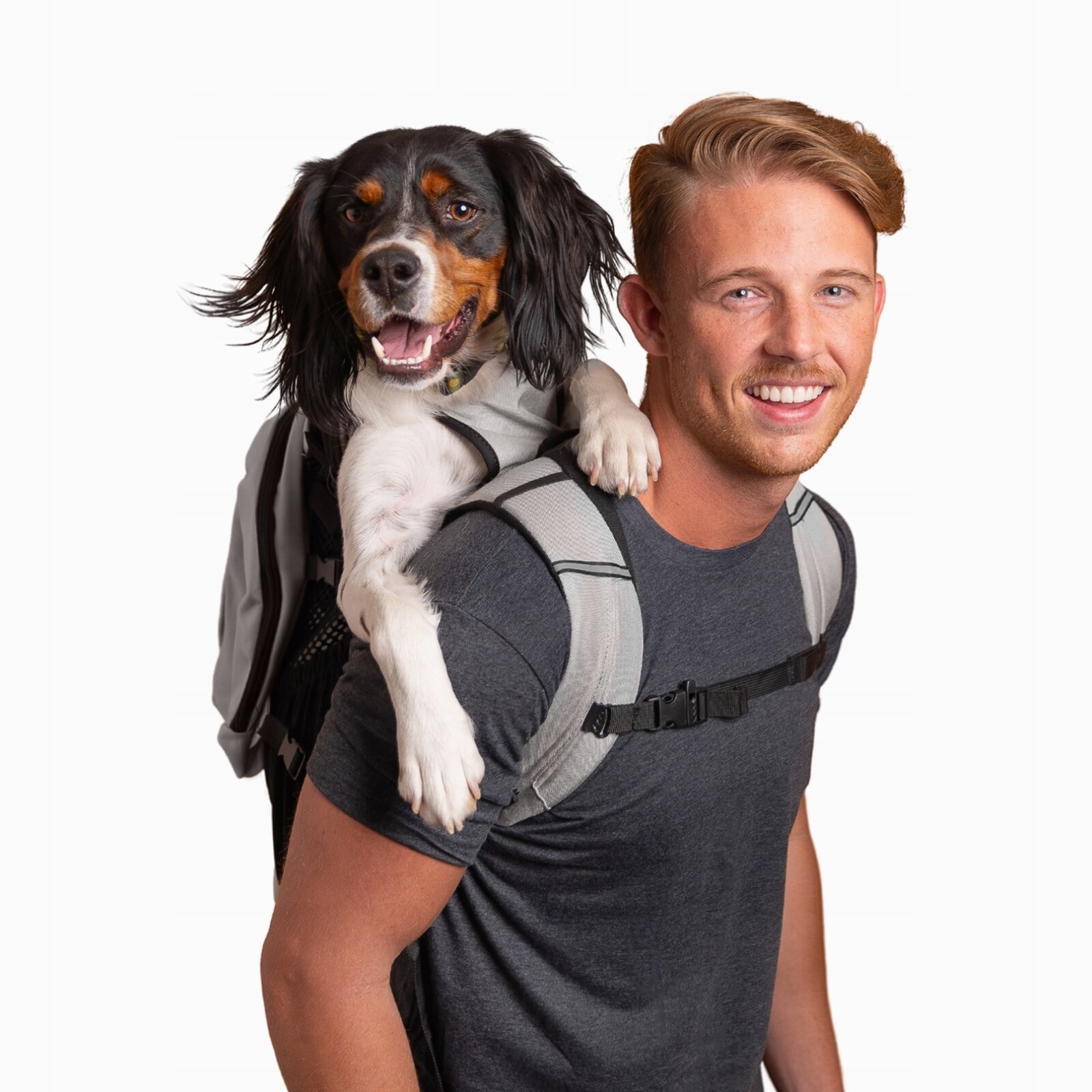 Batoh pro psa K9 Sports sack Plus 2 batoh na psa do 16 kg velikost L šedý