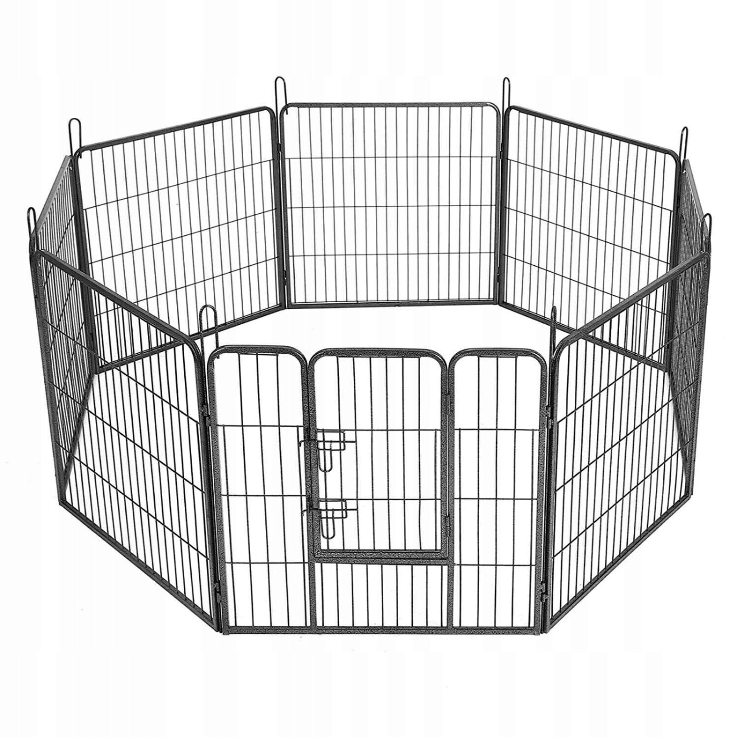 Klec pro psa Kotec 8 panelů 160x160 Kovová Pevná