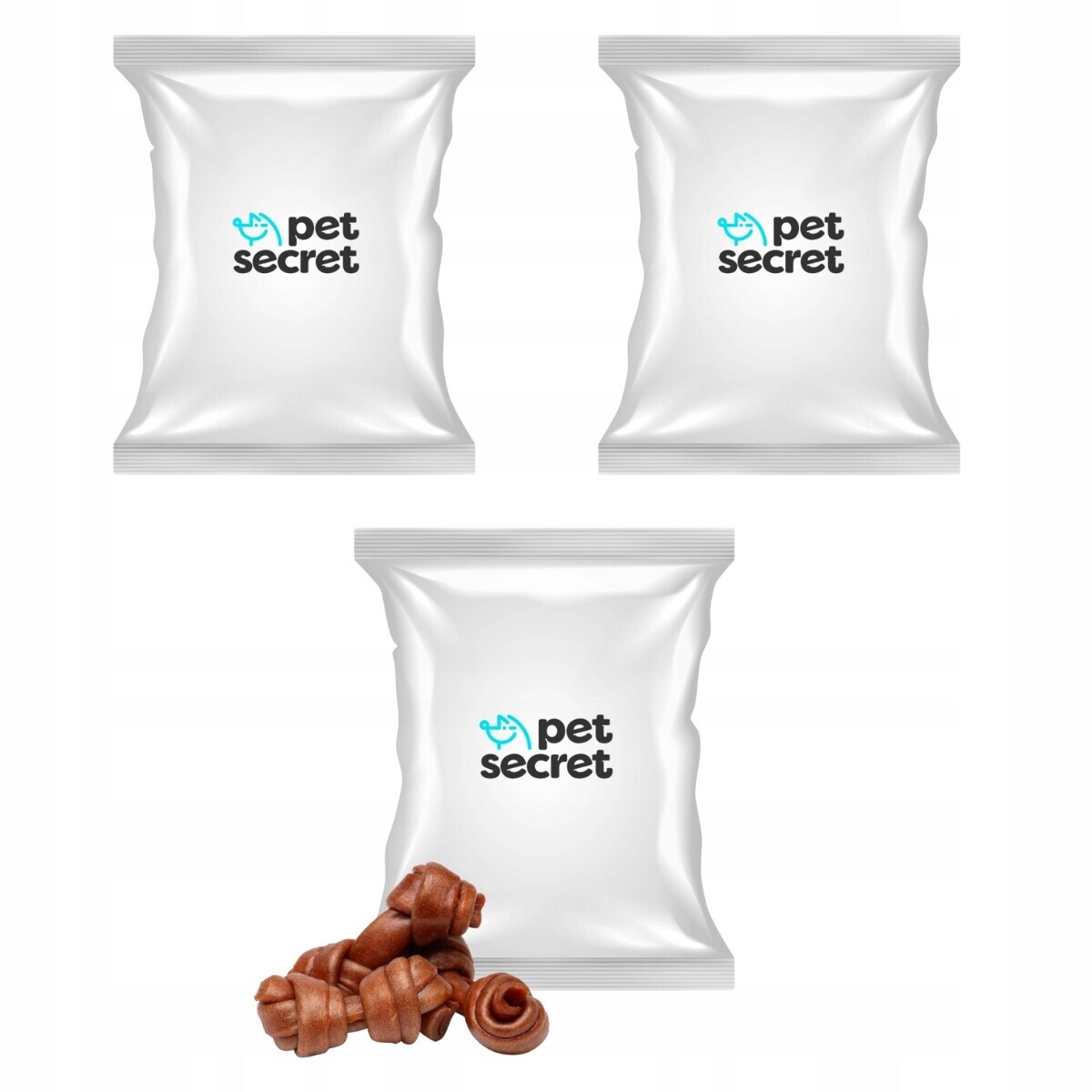 2+1 Měkké uzlíky s kachnou 500g, psí pamlsek Pet Secret