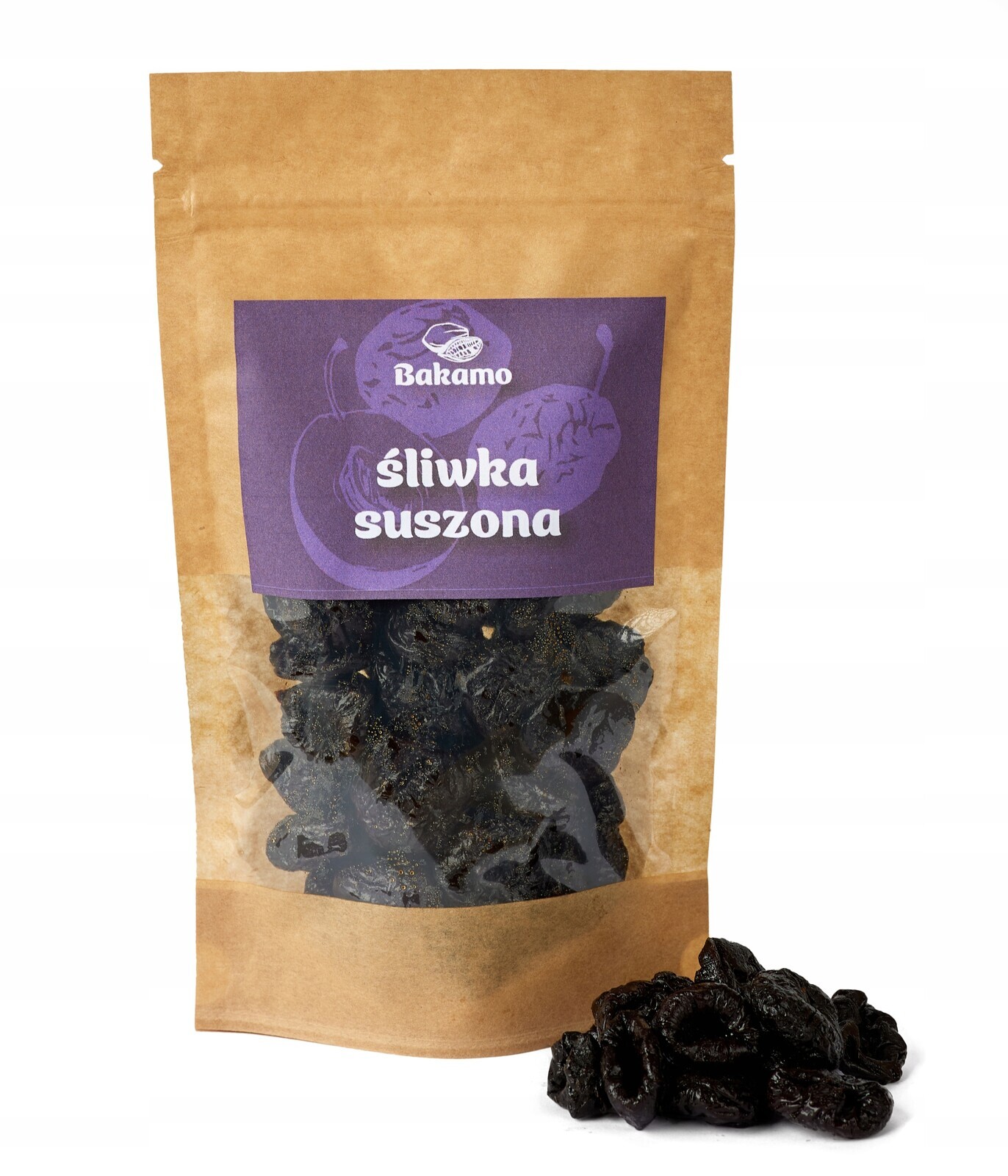 Sušené Švestky 1kg Švestka bez pecek vysoká kvalita chutná 1000 g Bakamo