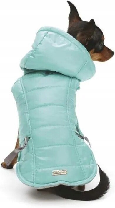 Zimní podzimní bunda pro psa Croci Ice Blue kubrak velikost Xs 30 cm