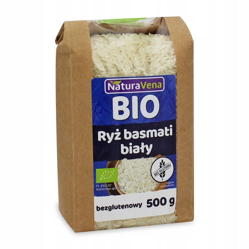 3X Rýže Basmati Bílá Bezlepková Bio 500 g Naturavena
