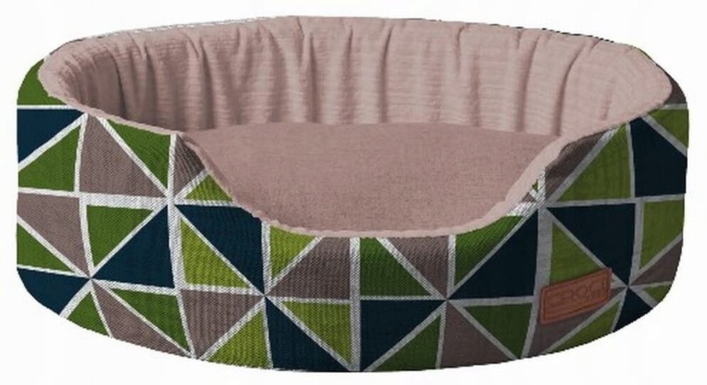 Pelíšek pro psa Croci oválný s výsuvným polštářem 78 cm x 51 cm x 17 cm