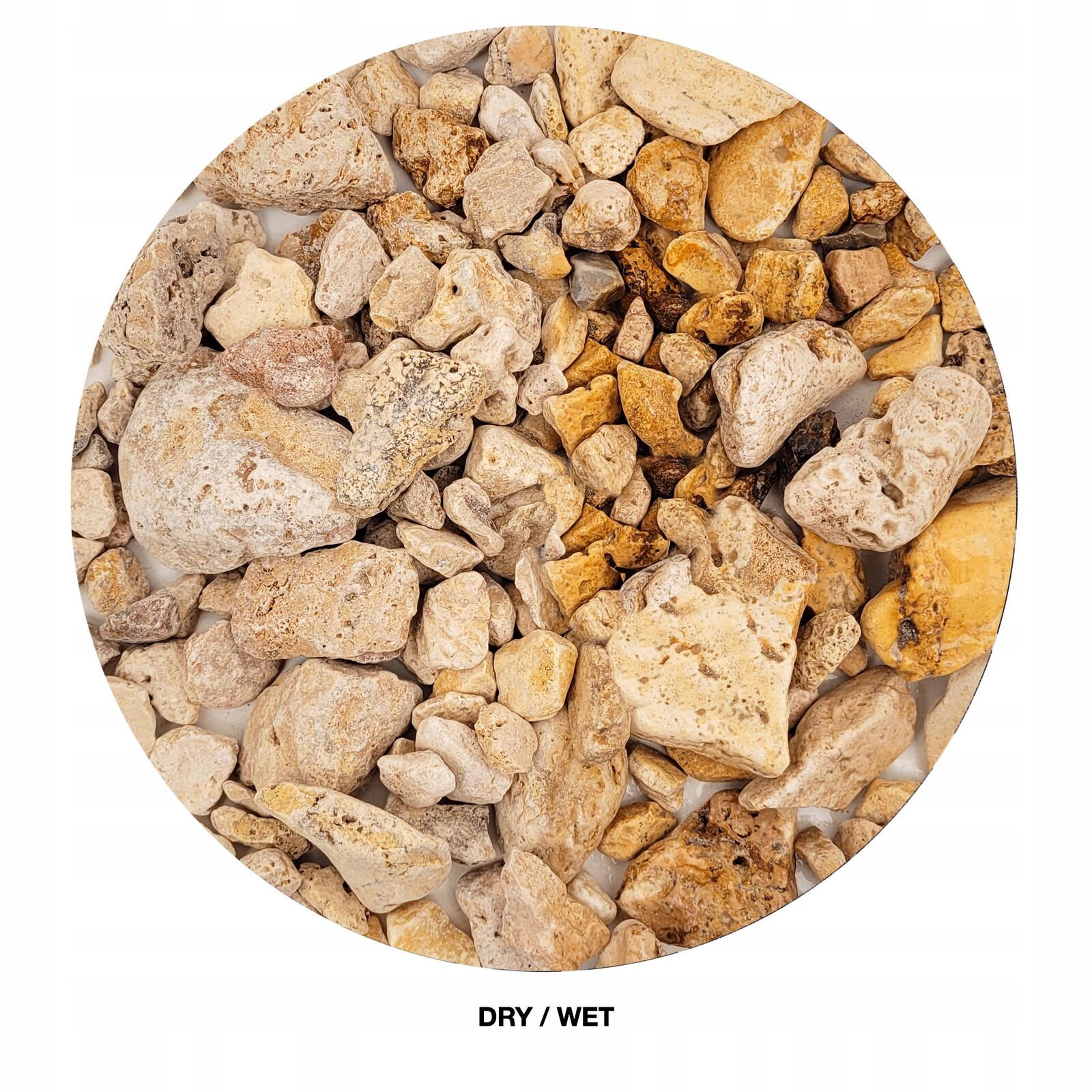 Dekorativní Štěrk White Adder Bílý Pro Akvárium Substrát 15-50 MM 2 Kg