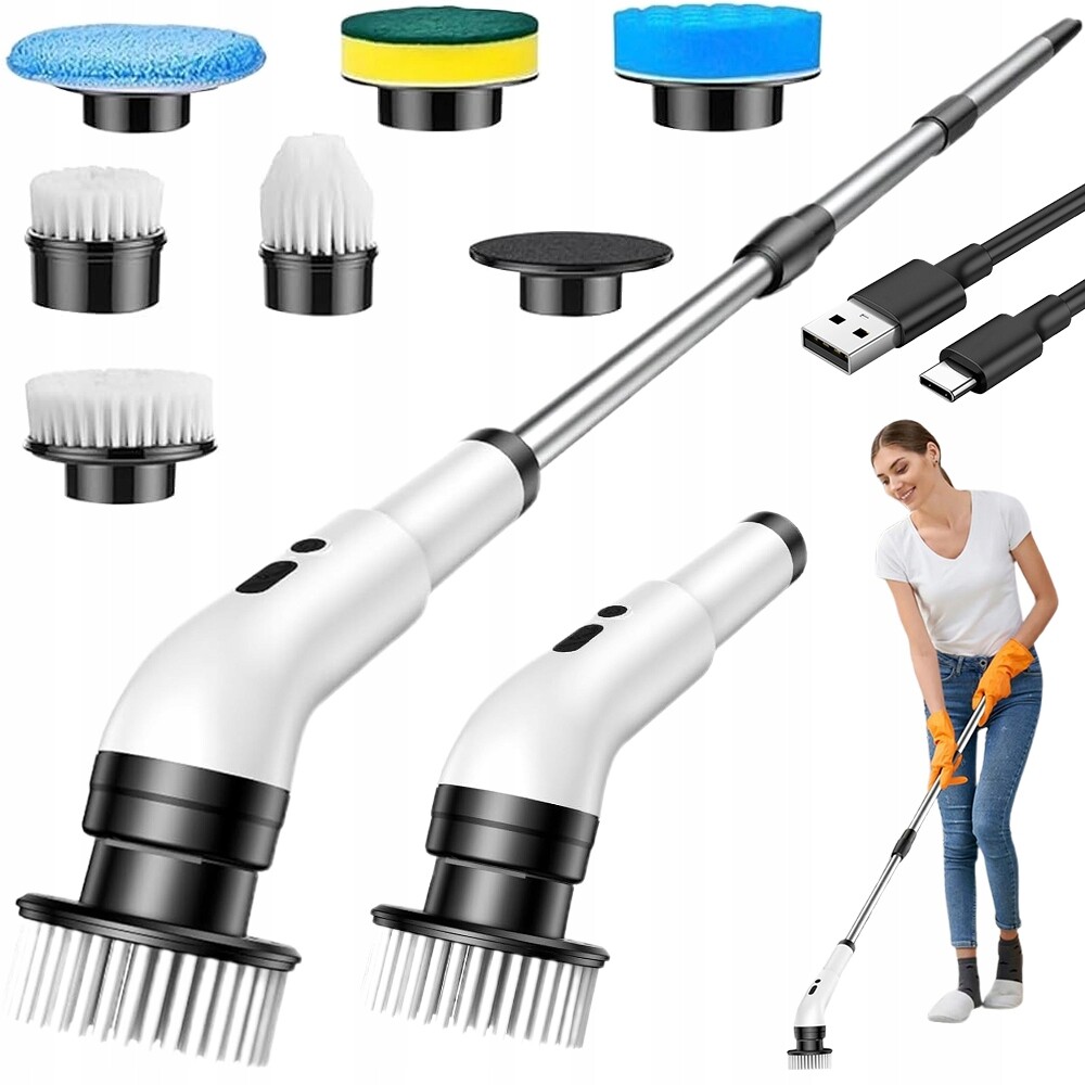 Elektrický Kartáč 6x Hlavice 2000 mAh IPX7 Do Koupelny/kuchyně