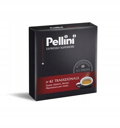 Káva mletá, pražená, 2x250 g, Pellini 