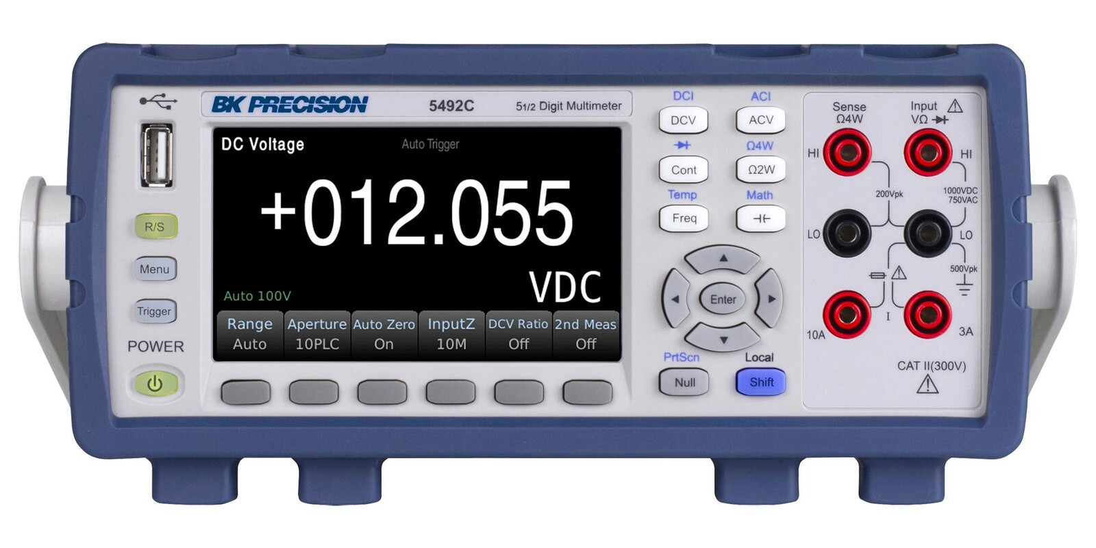 B&k Precision Bk5492C Digital Multimeter, 5.5Digit, 1Kv, 10A