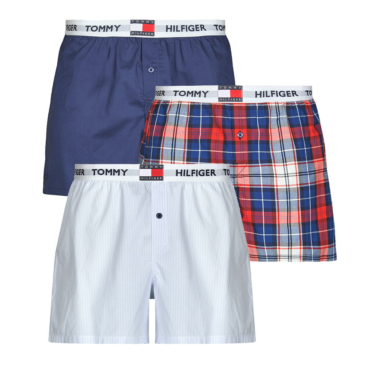Tommy Hilfiger  WOVEN BOXER ELAS WB X3  ruznobarevne