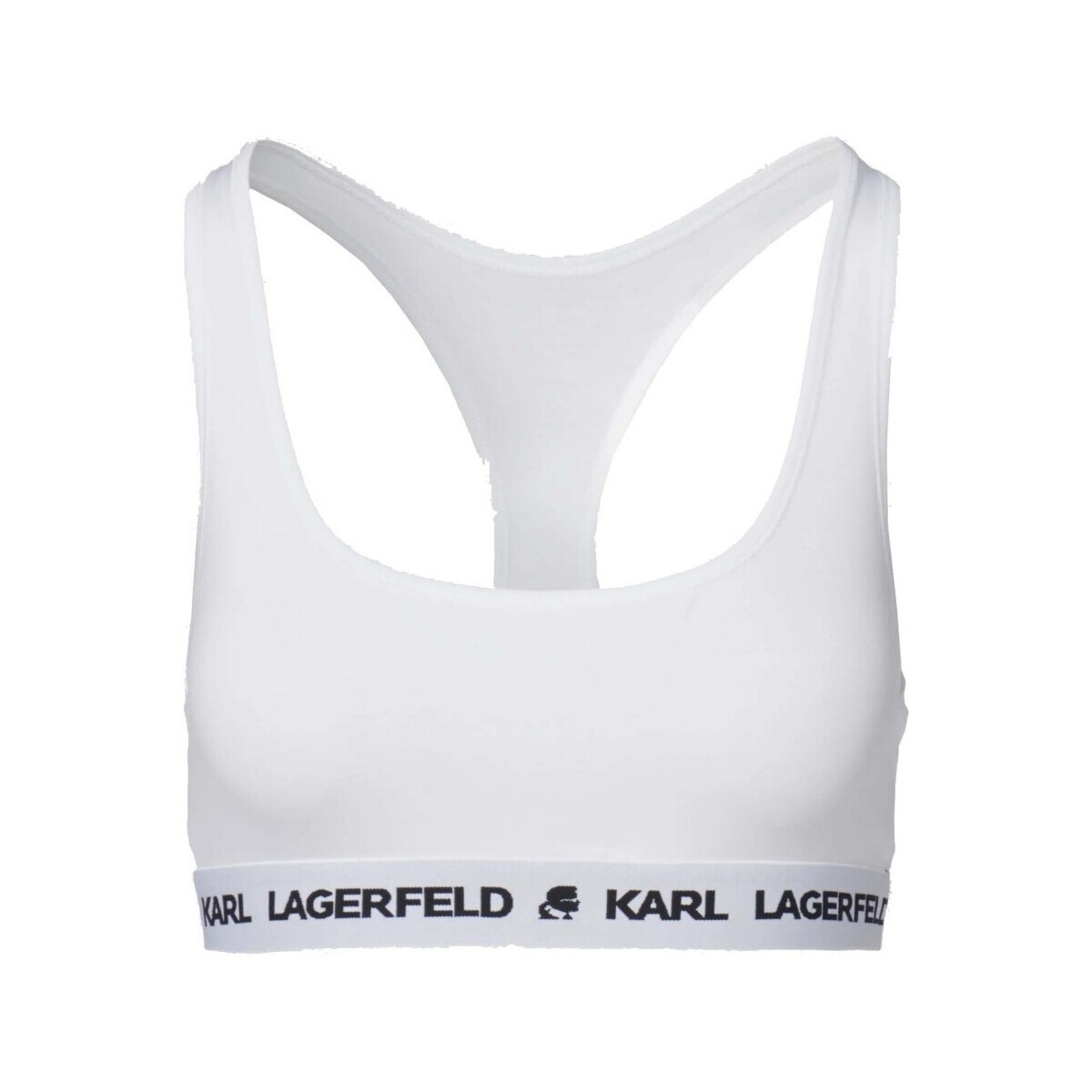 Karl Lagerfeld  LOGO BRALETTE  Bílá