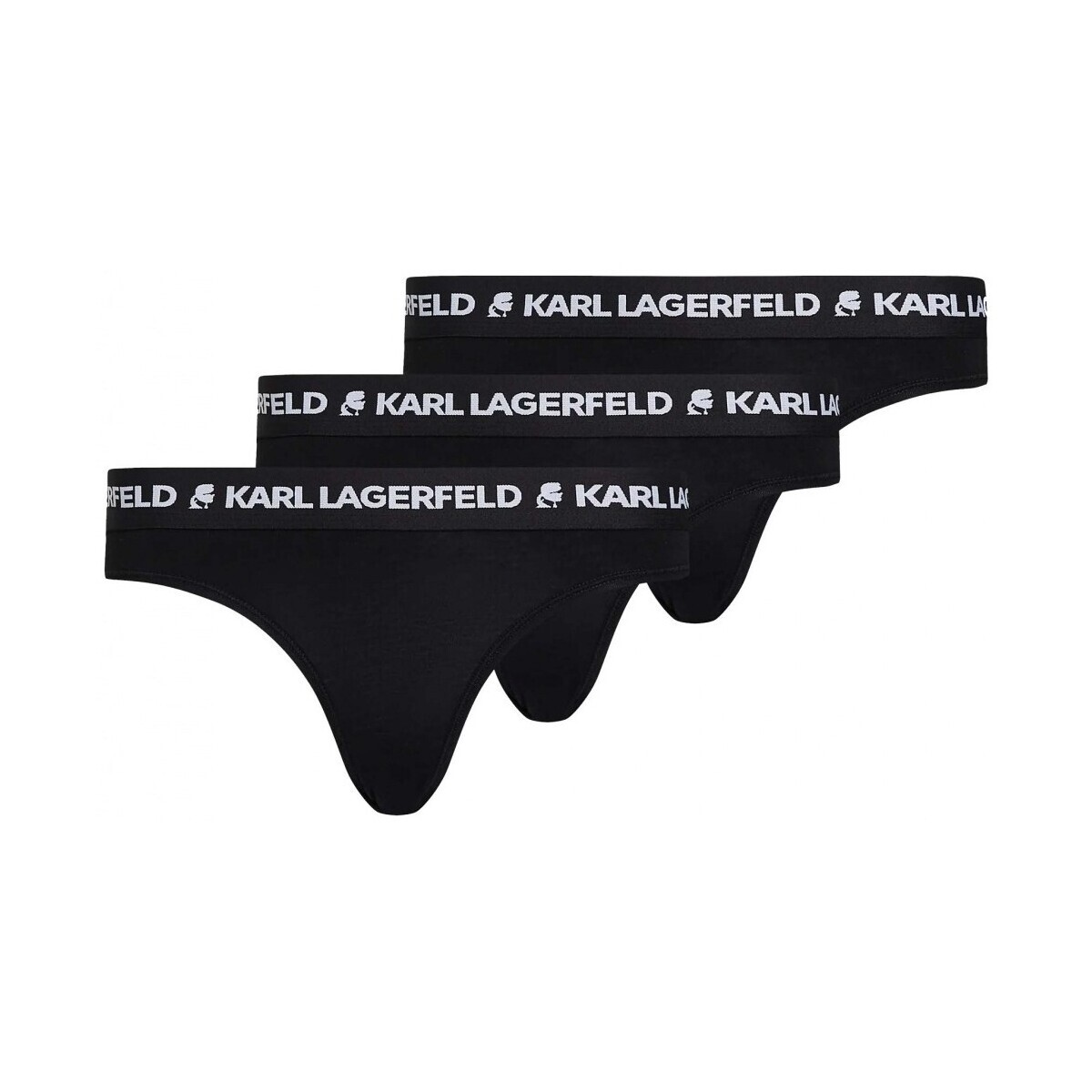 Karl Lagerfeld  LOGO BRIEF 3P  Černá