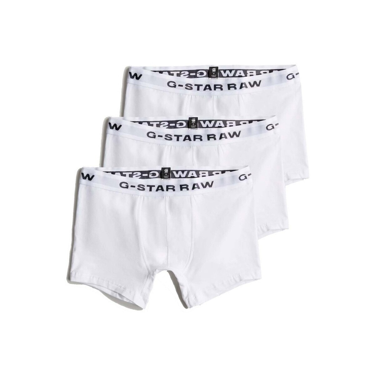 G-Star Raw  BOXER BRIEFS 3 PACK  Bílá