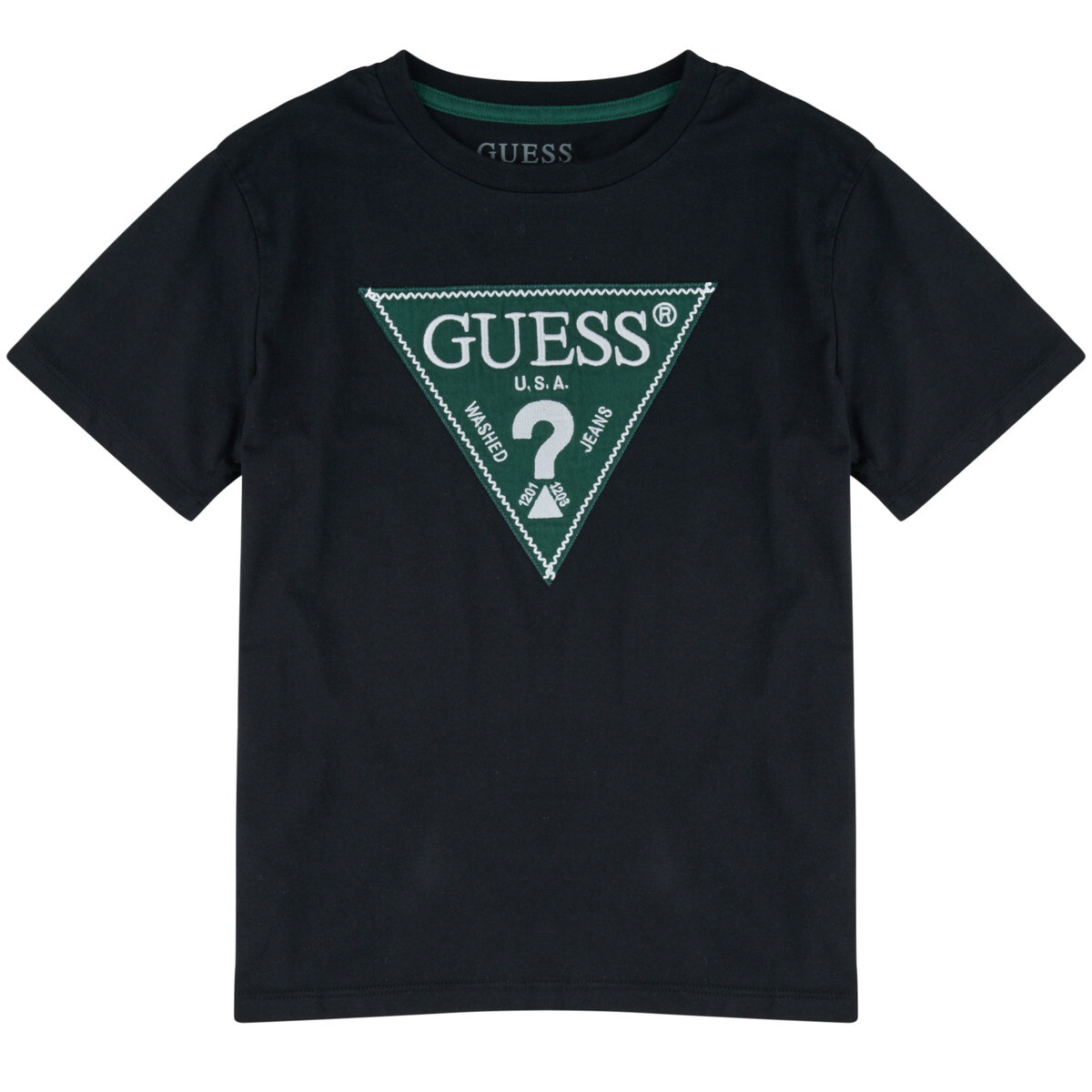 Guess  ORGANIC COTTON JERSEY  Černá