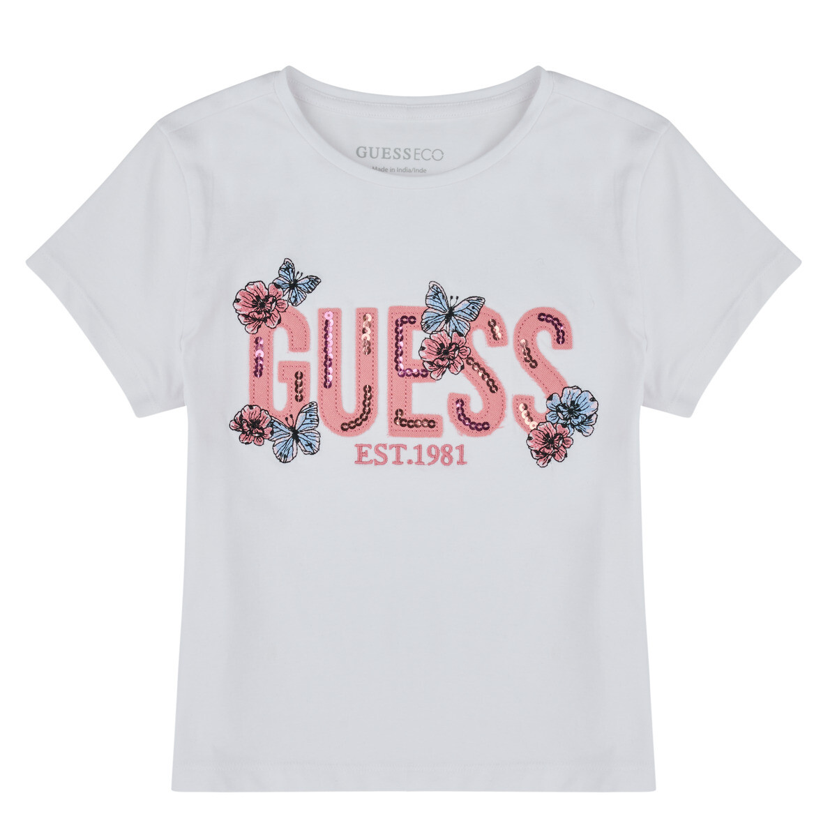 Guess  ORGANIC COTTON STRETCH  Bílá