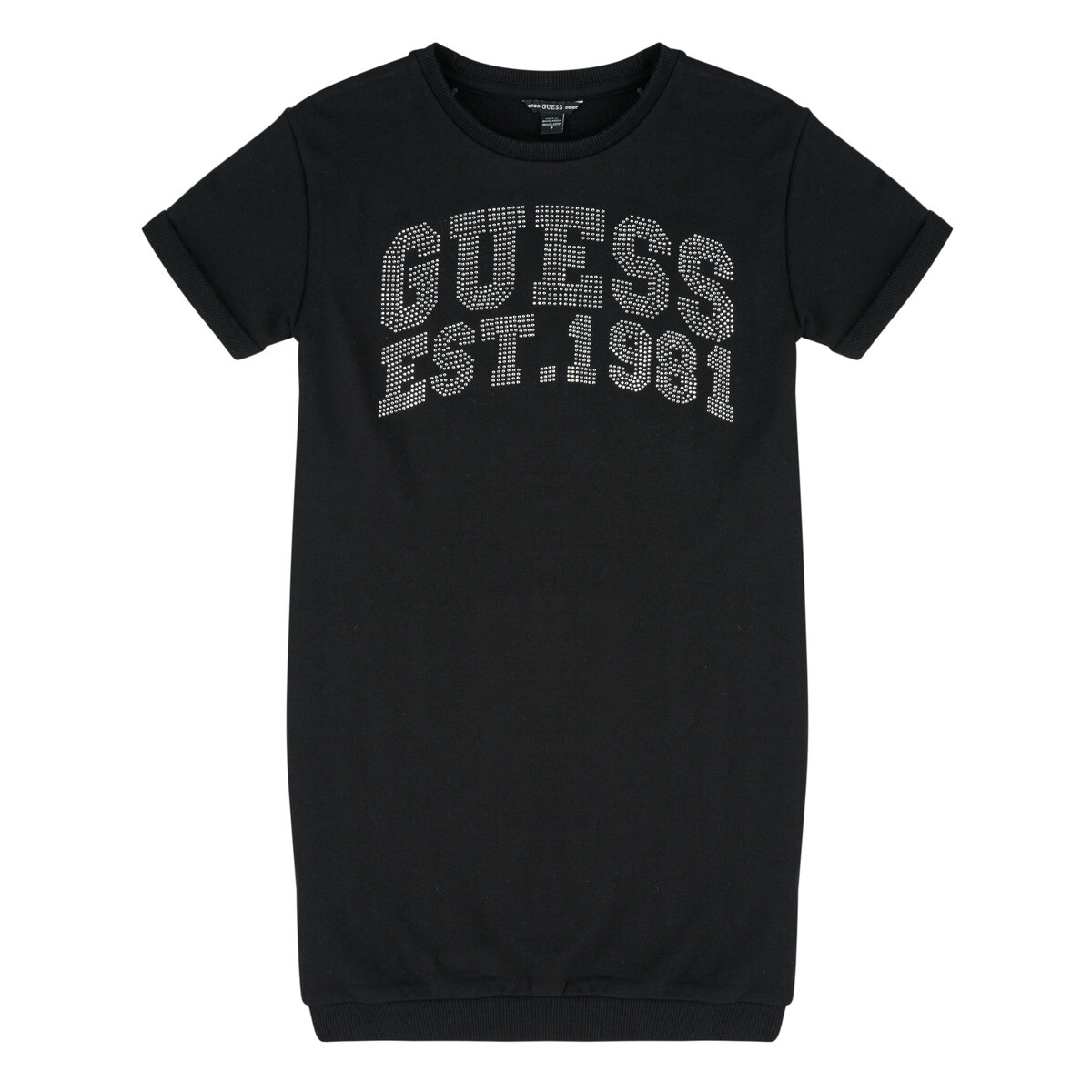 Guess  TERRY DRESS  Černá