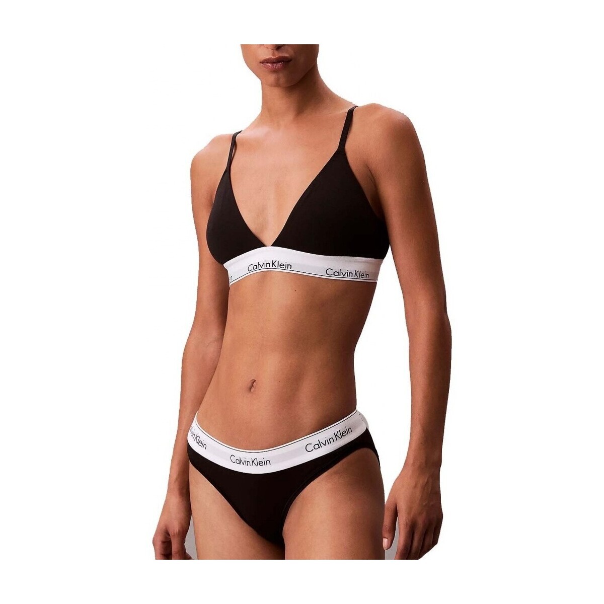 Calvin Klein Jeans  LIGHTLY LINED TRIANGLE  Černá