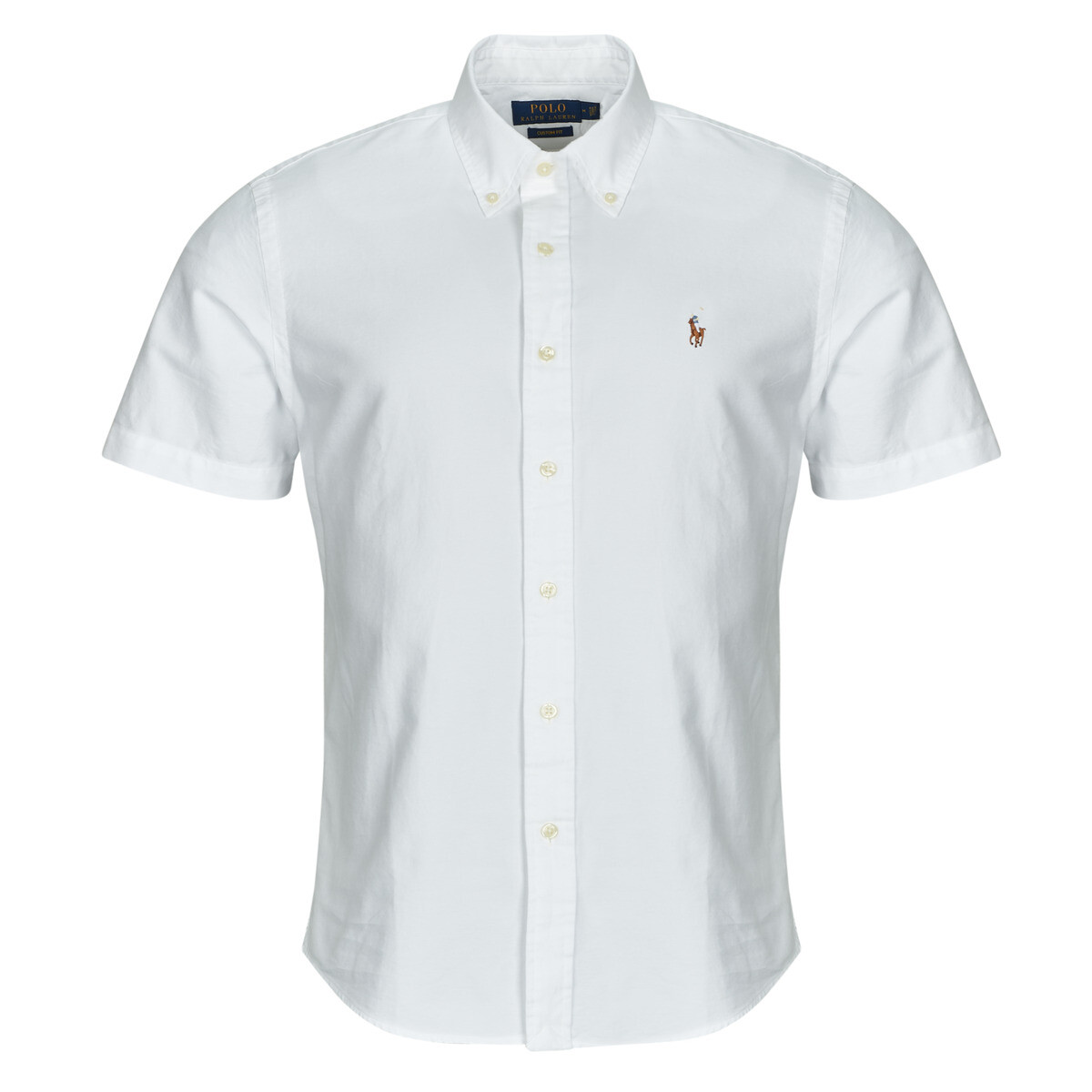 Polo Ralph Lauren  CHEMISE COUPE DROITE EN OXFORD UNIE  Bílá