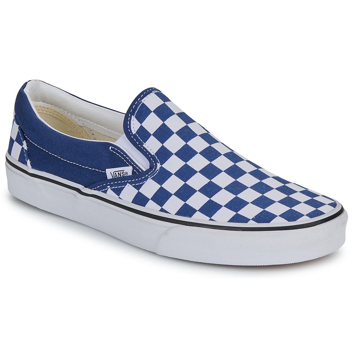 Vans  Classic Slip-On COLOR THEORY CHECKERBOARD Deep Indigo  Modrá