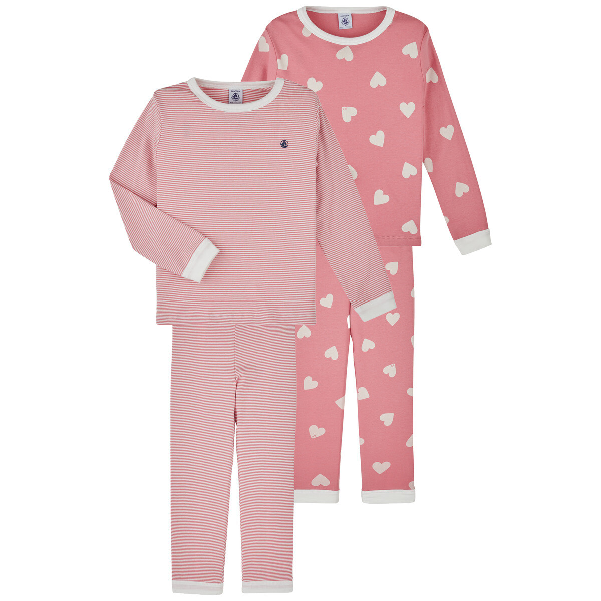 Petit Bateau  2 PYJAMAS  Růžová