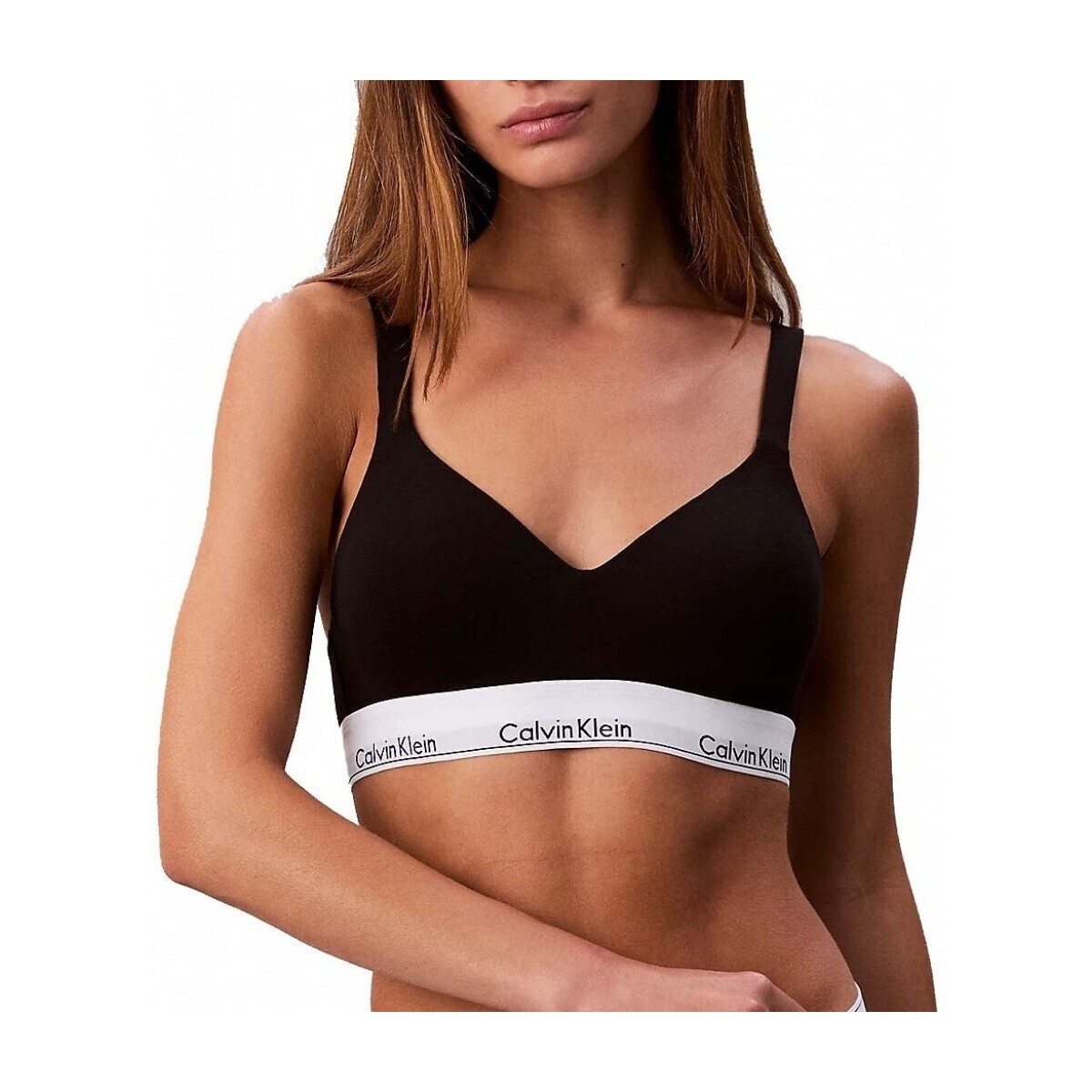 Calvin Klein Jeans  LIFT BRALETTE ICON COTTON MODAL  Černá