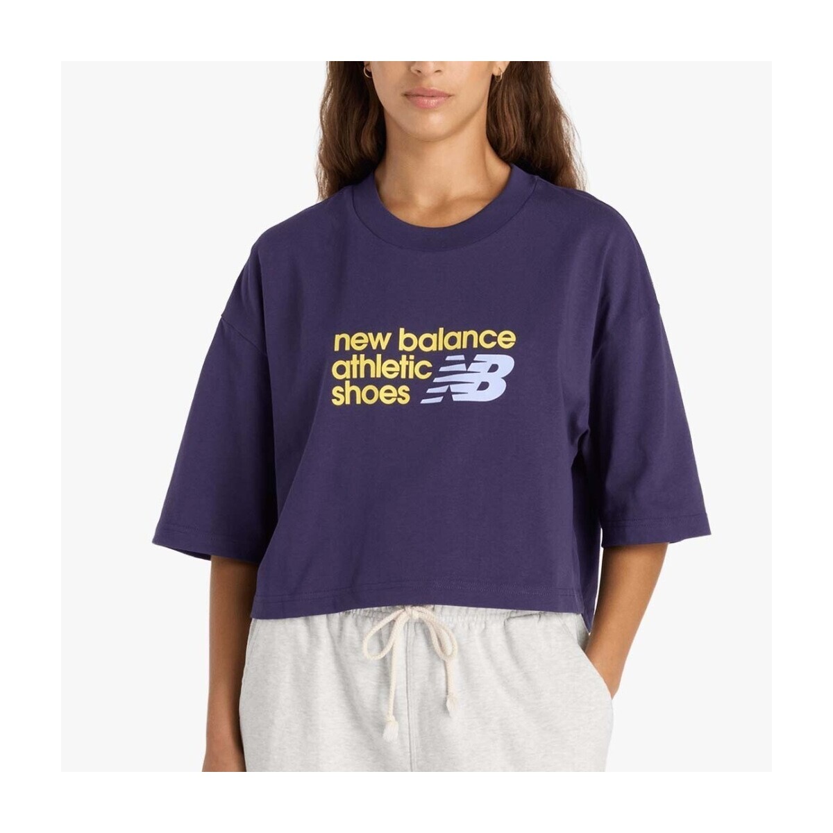 New Balance  ATHLETICS PREMIUM TSHIRT  Fialová