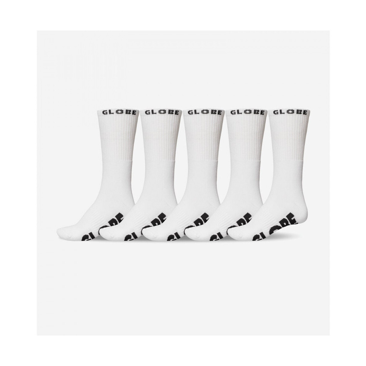 Globe  Whiteout hi crew sock 5 pack  Bílá